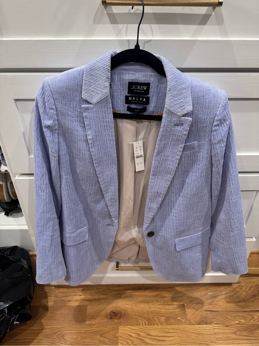 J. Crew Nalya Light Blue Corduroy Blazer - Womens